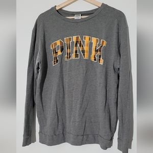 VS Pink Sweatshirt - Plaid and Holo!